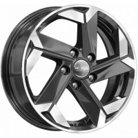 Купить диски K&K КС979 6x16 5*112 ET43 DIA57.1 Алмаз черный Литой в Севастополе 