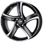 Купить диски Alutec Shark 7.5x17/5x100 ET35 DIA63.3 Racing black front polished в Севастополе 